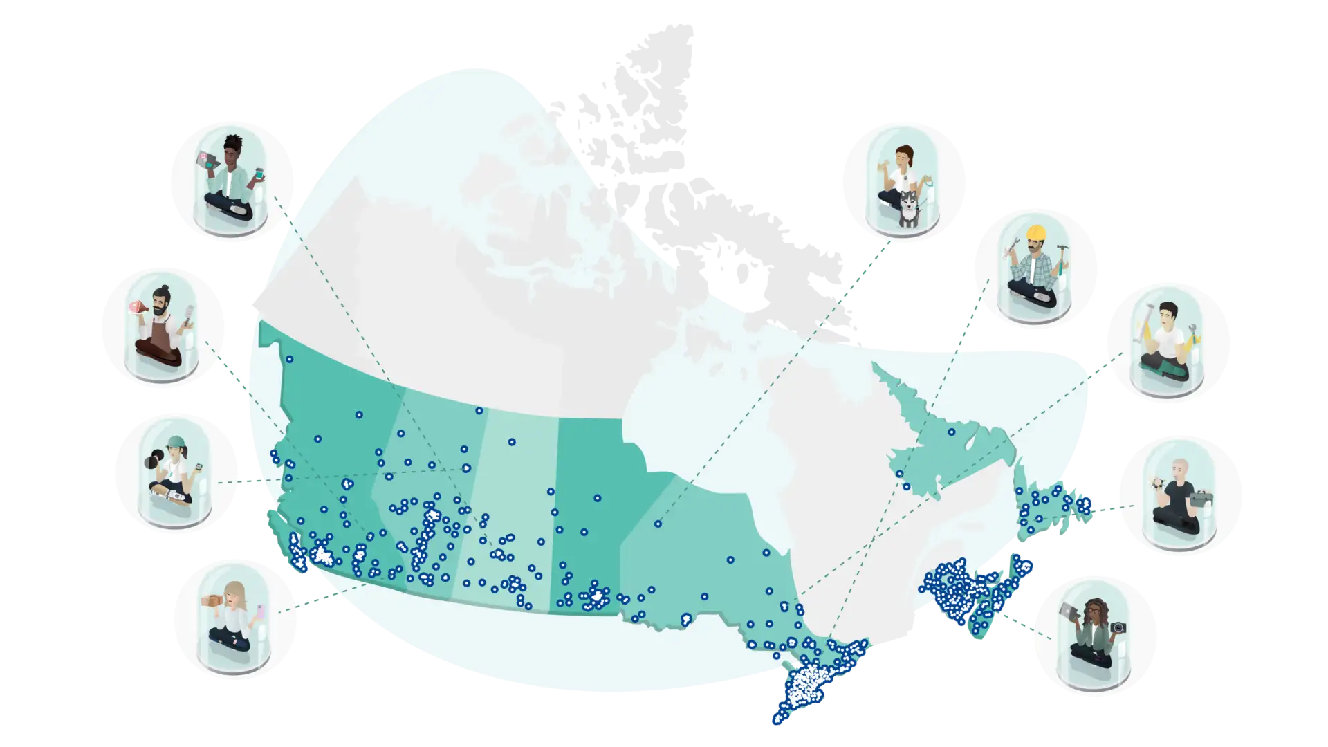 Zensurance Customer Map